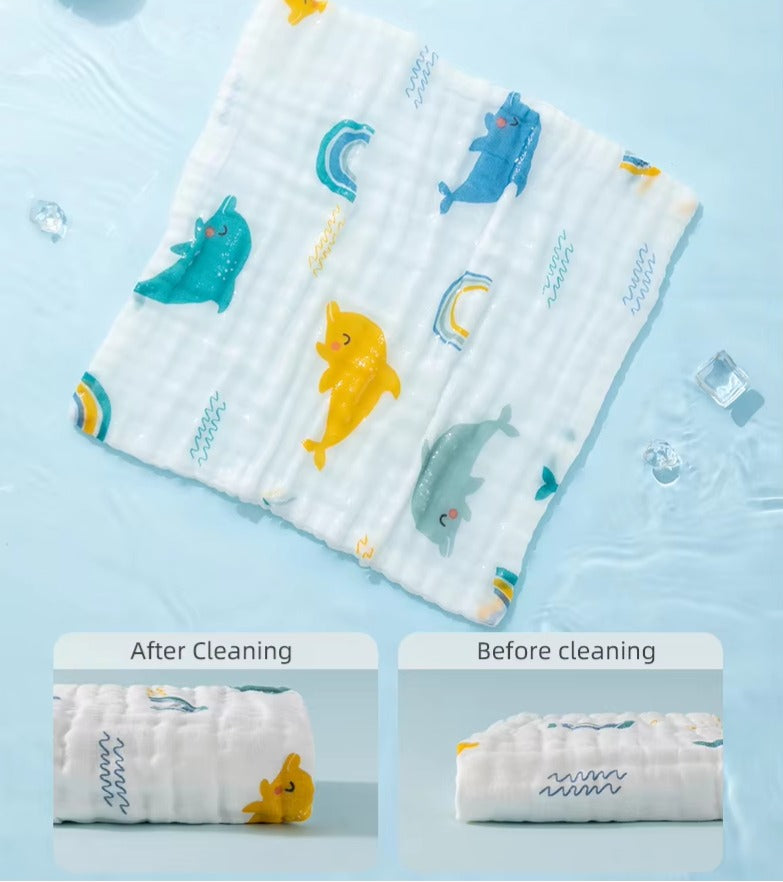 Baby Muslin Gauze Cloths (3 Pack)