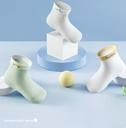 Children’s Summer Cotton Sock-Set  of 3 Pairs