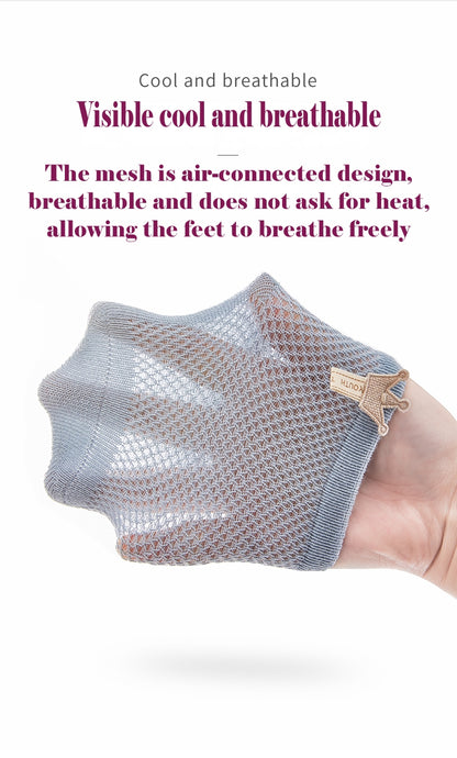 Сartoon mesh short socks - Set of 3 Pairs