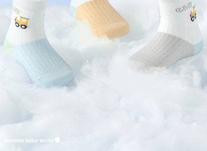 Cartoon/gradient medium socks-Set of 3 Pairs