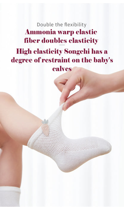 Сartoon mesh short socks - Set of 3 Pairs