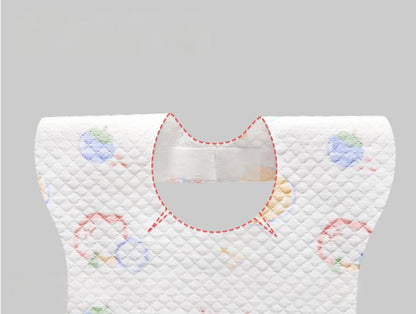 Disposable Baby Feeding Bibs with Pocket (20 Pack)