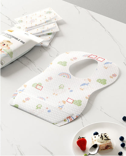 Disposable Baby Feeding Bibs with Pocket (20 Pack)