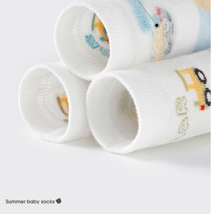 Cartoon/gradient medium socks-Set of 3 Pairs