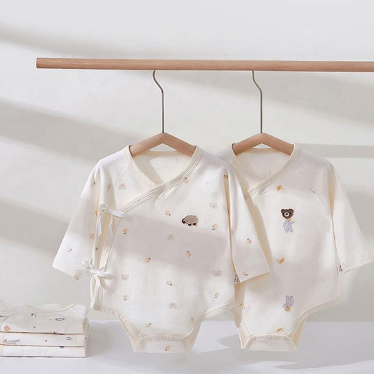 Baby bodysuit (lace-up style) 100% Organic Cotton