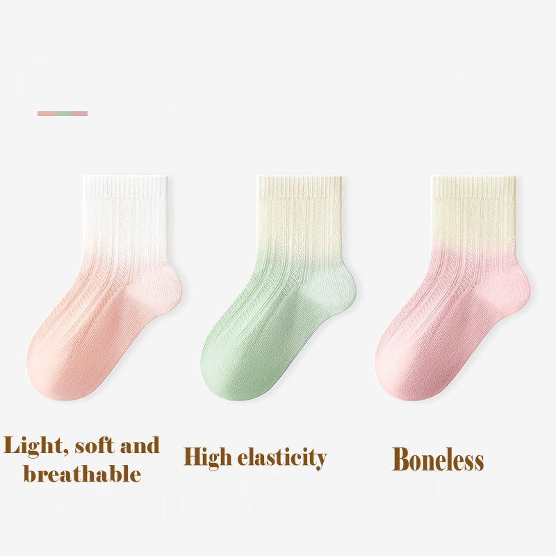 Children’s Summer Cotton Socks – Set of 3 Pairs