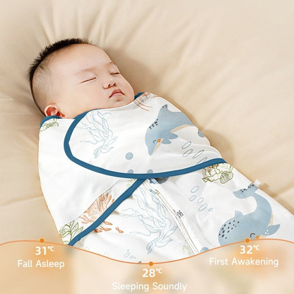 Bamboo cotton baby sleeping sack ( prevent startle）