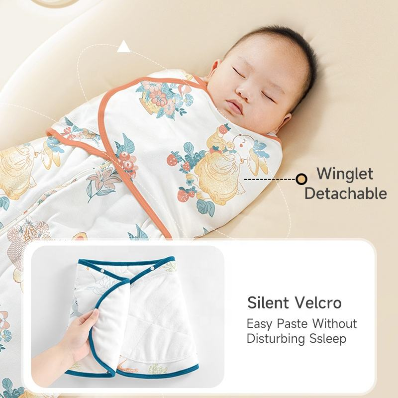 Bamboo cotton baby sleeping sack ( prevent startle）
